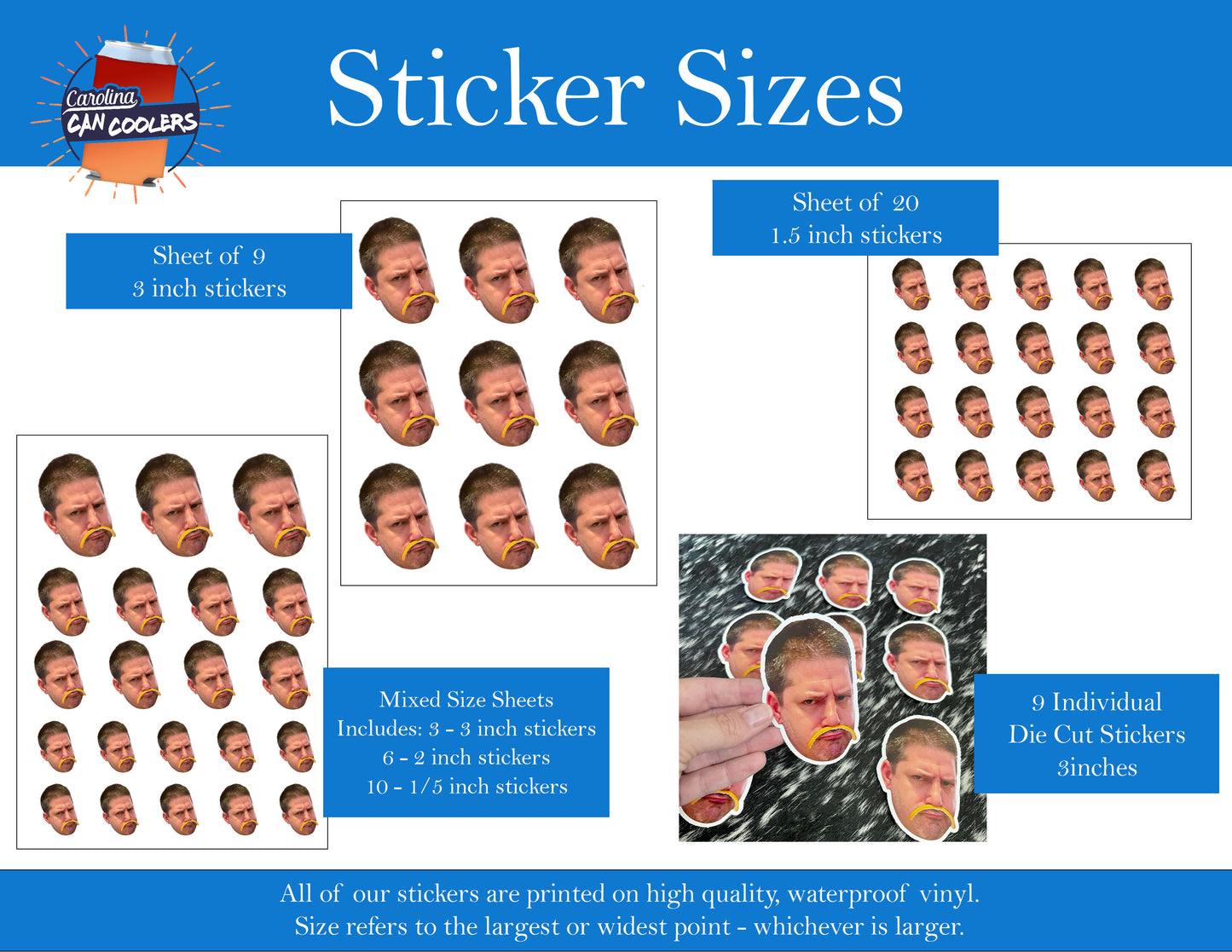 Personalized Face Stickers - Carry Your Smile Everywhere!