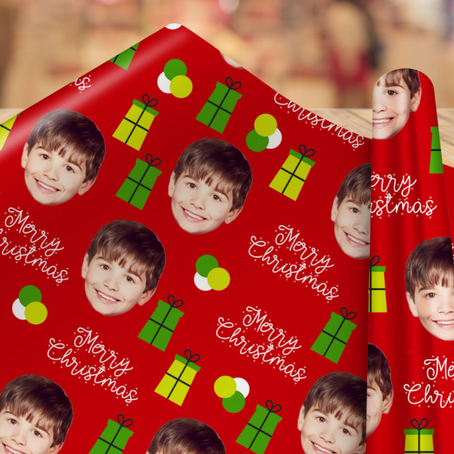 Custom Christmas Photo Wrapping Paper: Wrap Your Love in Holiday Magic!