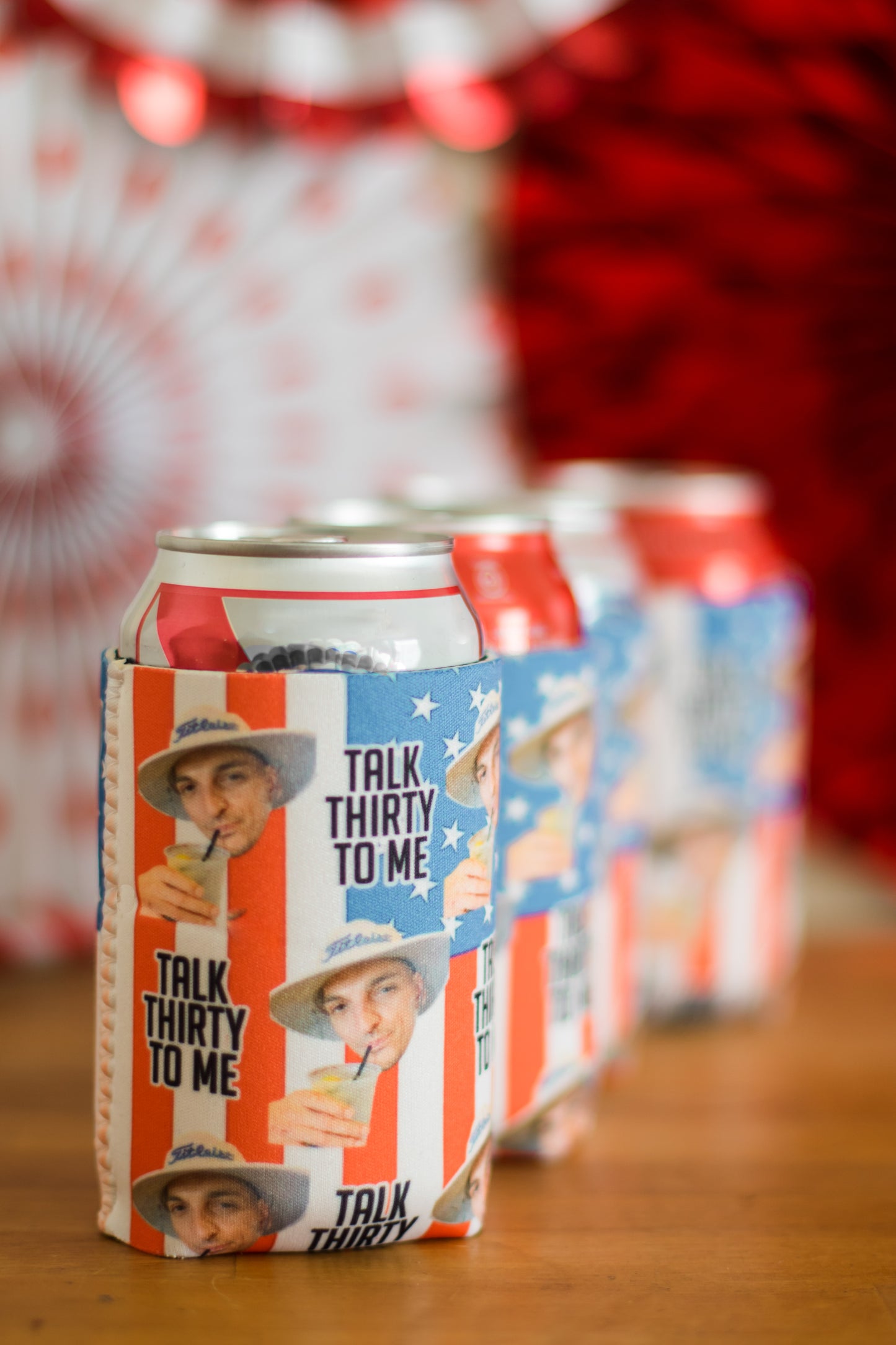 Personalized Birthday Can Cooler: Mix & Match Fun Sayings with Your Face!