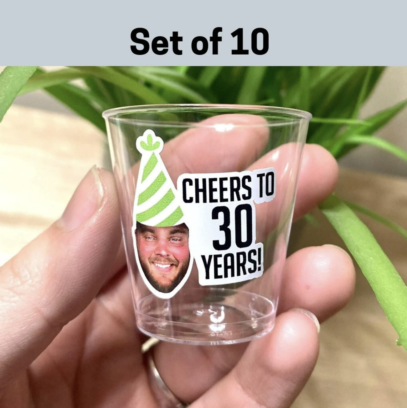 1.5 oz Plastic Shot Glass Custom Printed
