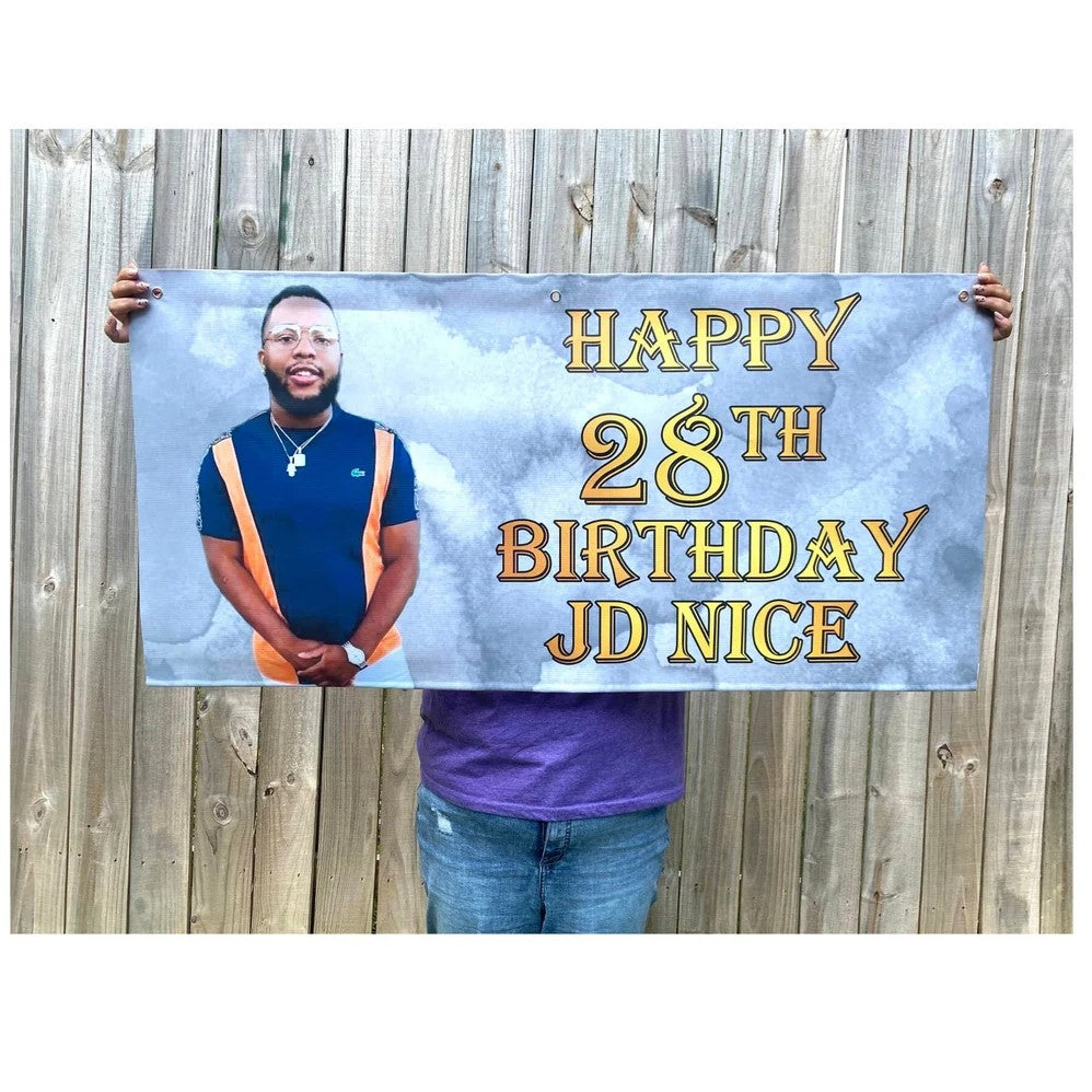 Personalized Birthday Balloon Banner