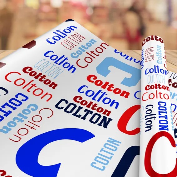 Personalized Name Wrapping Paper
