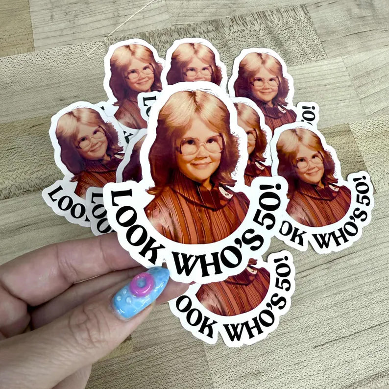 Custom Face Stickers with Text
