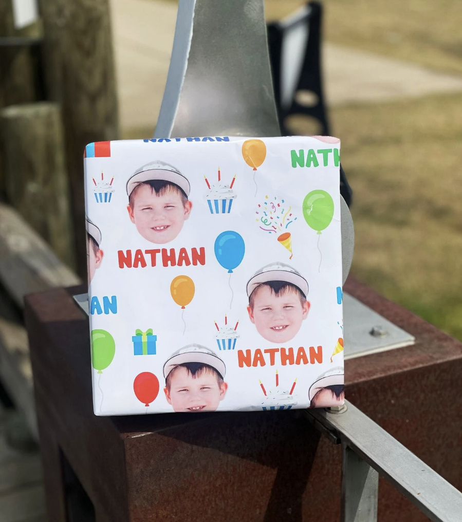 Personalized Birthday Photo Wrapping Paper - Wrap the Joy!