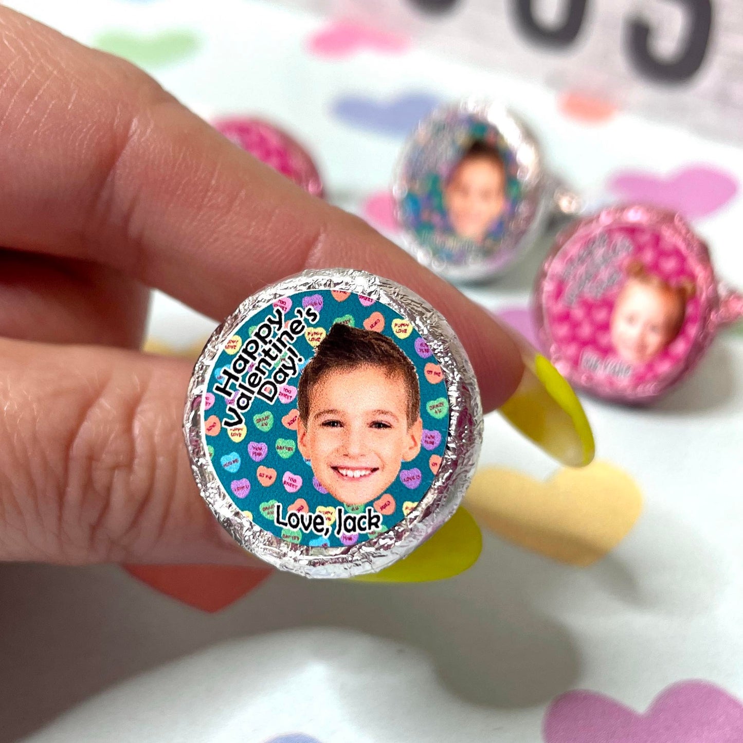 Mini Candy Personalized Sticker Set - Sweeten Every Treat with Personal Touches!