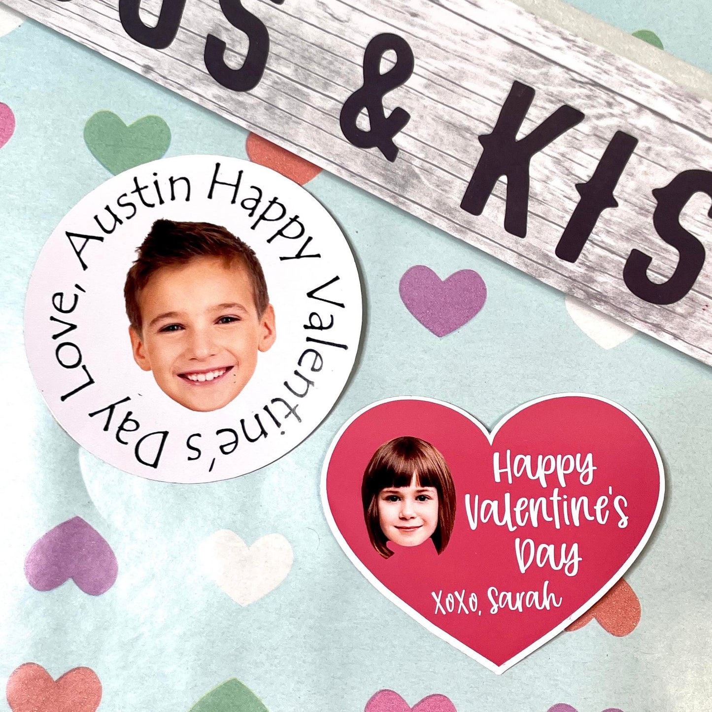 Valentine's Day Personalized Sticker Set - Spread Love with Every Peel!