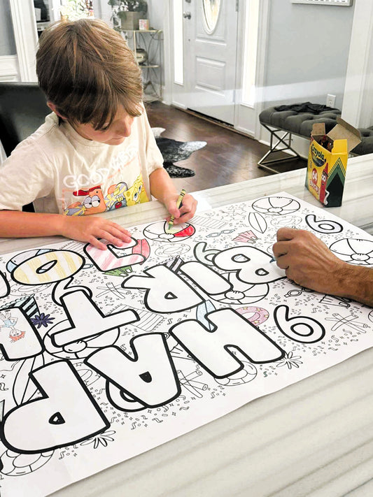 Giant Coloring Table Runner
