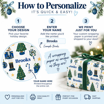 Personalized Christmas Wrapping Paper