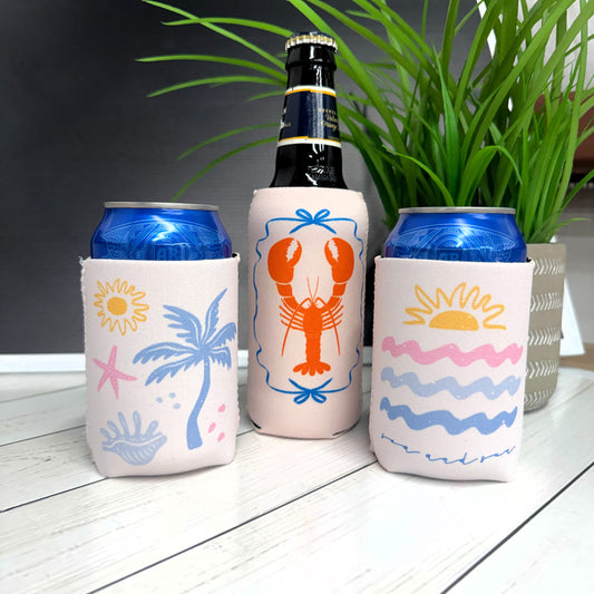 Retro Summer Can Coolers