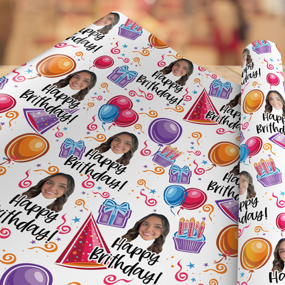 Personalized Birthday Photo Wrapping Paper - Wrap the Joy!