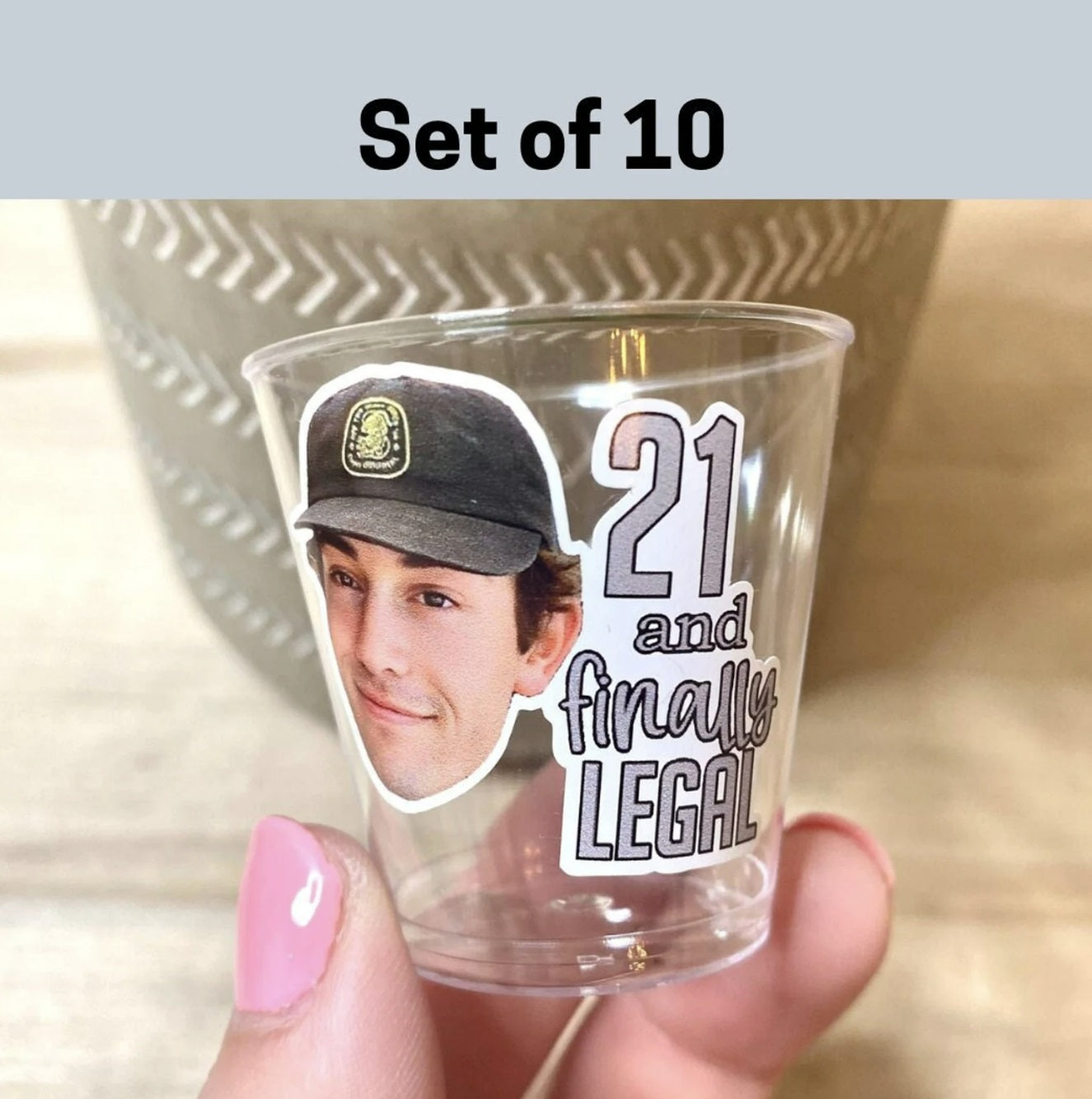 Finally Legal 21st Birthday Shot Glasses: Toasting to Adulthood in Style!