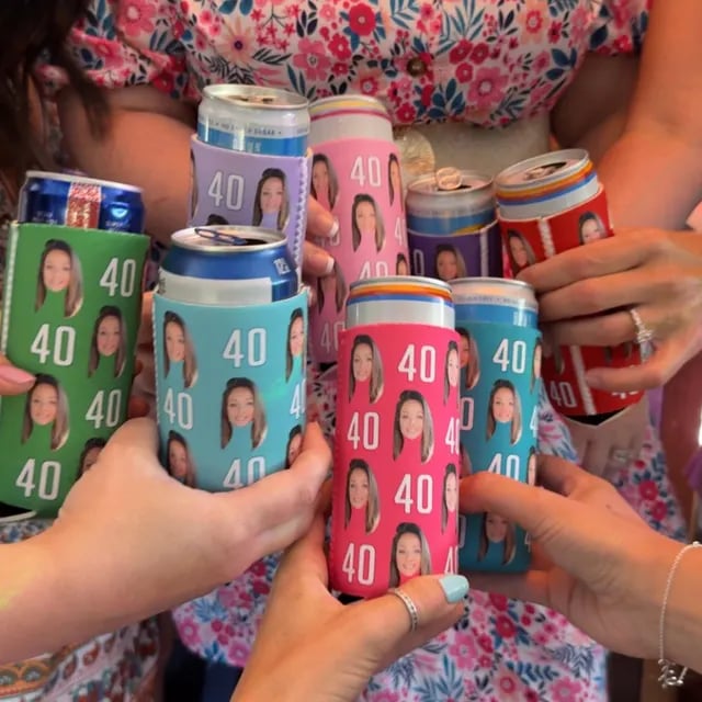 Personalized Birthday Koozies | Custom Party Favors