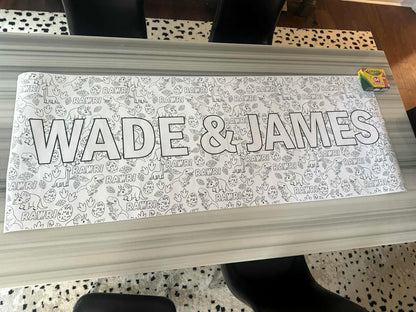 Giant Coloring Table Runner
