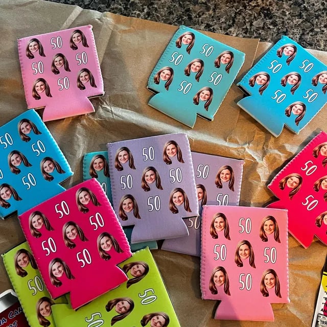 Personalized Birthday Koozies | Custom Party Favors