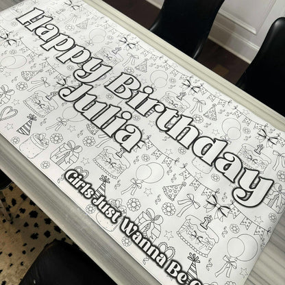 Giant Coloring Table Runner