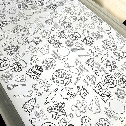 Christmas Coloring Table Runner