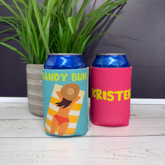 Personalized Beach Babe Can Cooler