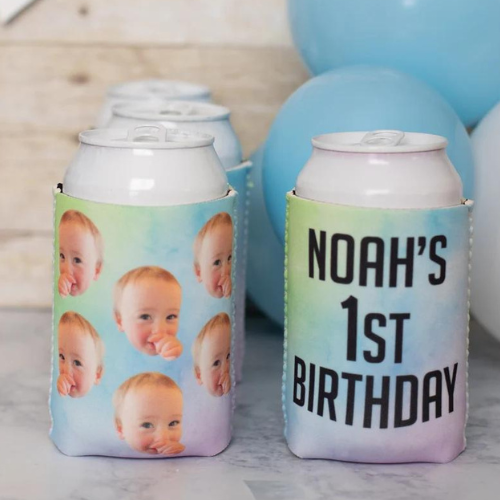 Custom Birthday Celebration Can Cooler: Cheers to the Birthday Star!